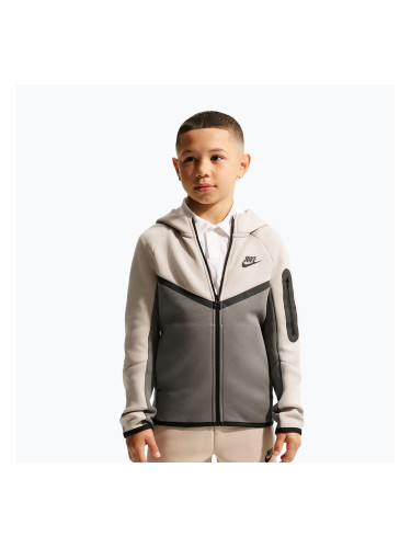 Детски суитшърт Nike Sportswear Tech Fleece moon particle/cave stone/black/black