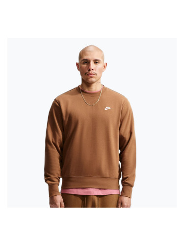 Мъжки суитшърт Nike Club ale brown/white