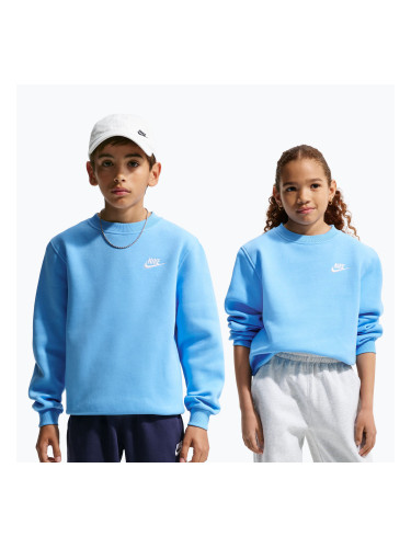 Детски суитшърт Nike Sportswear Club Fleece football blue/white