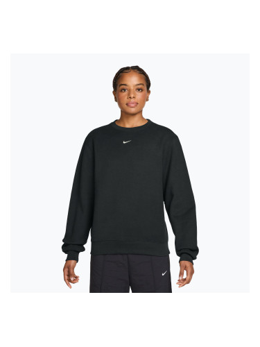 Дамски суитшърт Nike Studio Fleece total black/sail