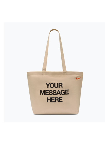 Чанта Nike Heritage "Your Message Here" Tote 22 l oatmeal/safety orange/safety orange
