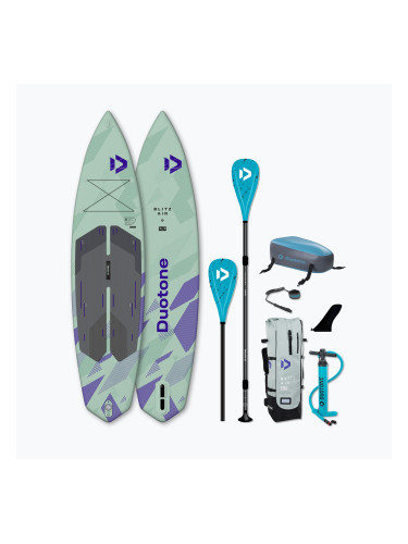Комплект надуваем SUP борд Duotone iSUP Package Premium Blitz Air SLS pale green