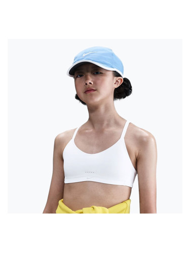 Сутиен за момичета Nike Alate White/Light Smoke Grey