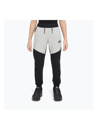 Детски панталони Nike Sportswear Tech Fleece black/dark grey heather/black/black