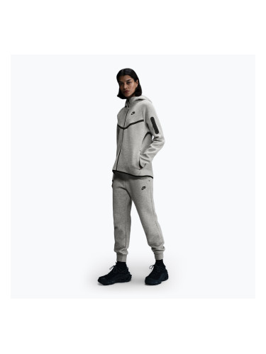 Дамски панталони Nike Sportswear Tech Fleece Mid-Rise dark grey heather/black