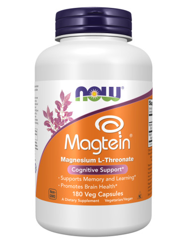 NOW - Magtein - 180 капсули / Magnesium Threonate