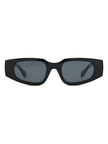 Meller Safi All Black - правоъгълна слънчеви очила, unisex, черни, поляризирани