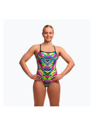 Дамски цял костюм за плуване Funkita Single Strap One pieces happy hide