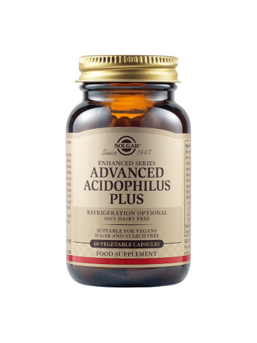 SOLGAR - Advanced Acidophilus Plus - 60 веган капсули