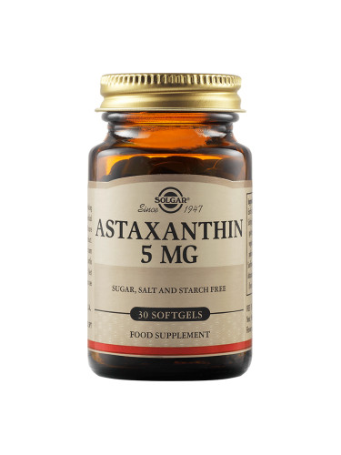 SOLGAR - Astaxanthin 5 mg - 30 меки капсули
