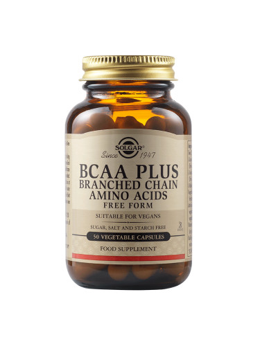 SOLGAR - BCAA Plus - 50 веган капсули