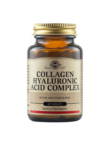 SOLGAR - Collagen Hyaluronic Acid Complex 120 mg - 30 таблетки