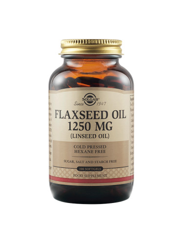 SOLGAR - Flaxseed Oil 1250 mg - 100 меки капсули