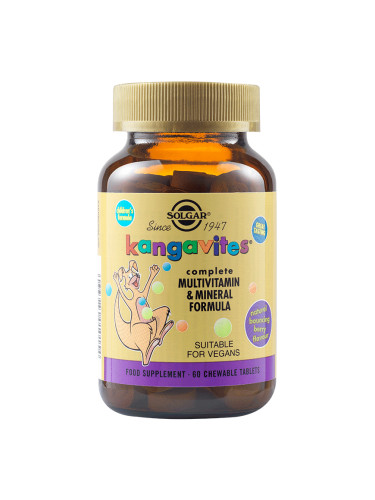 SOLGAR - Kangavites Complete Multivitamin & Mineral - 60 дъвчащи таблетки