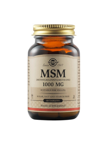 SOLGAR - MSM 1000 mg - 60 таблетки