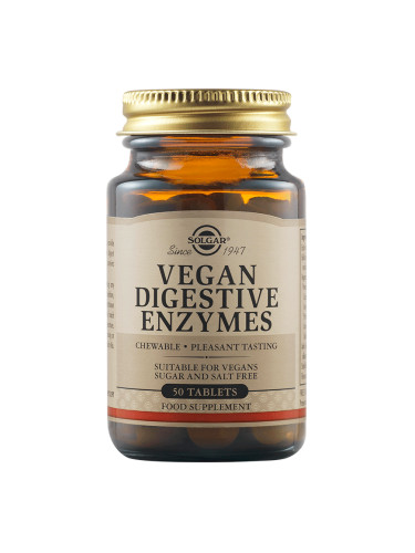 SOLGAR - Vegan Digestive Enzymes - 50 таблетки