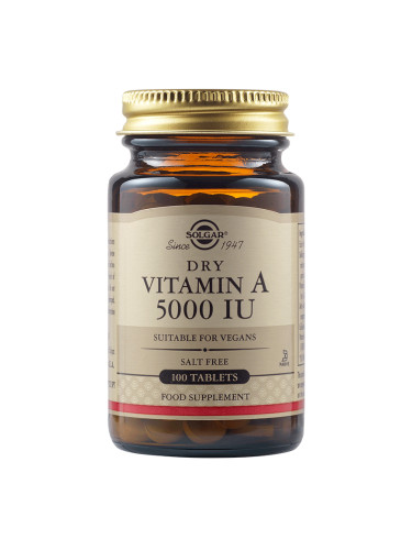 SOLGAR - Vitamin А 5000 IU - 100 таблетки
