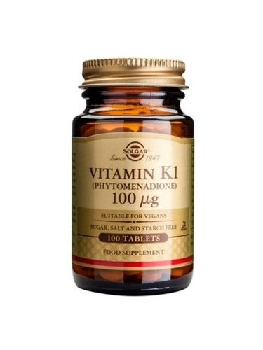SOLGAR - Vitamin К1 100 mcg - 100 таблетки