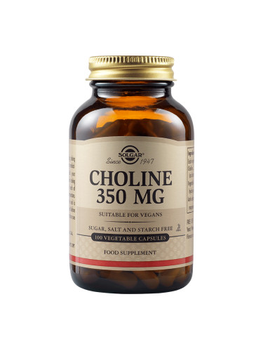 SOLGAR - Choline 350 mg - 100 веган капсули