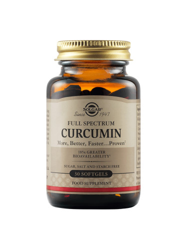 SOLGAR - Full Spectrum Curcumin - 30 меки капсули