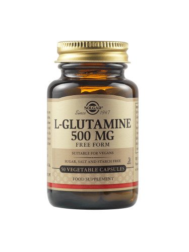 SOLGAR - L-Glutamine 500 mg - 50 веган капсули