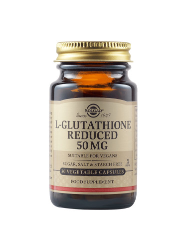SOLGAR - L-Glutathione Reduced 50 mg - 30 веган капсули
