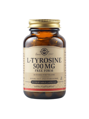 SOLGAR - L-Tyrosine 500 mg - 50 веган капсули