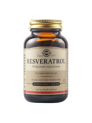SOLGAR - Resveratrol 100 mg - 60 веган капсули