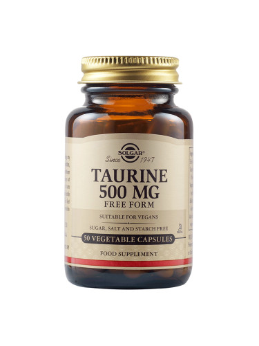 SOLGAR - Taurine 500 mg - 50 веган капсули