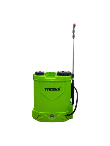 Пръскачка акумулаторна ТУНДЖА 12 л, 12V 8Ah Li-ion, 5.5 bar - с 3 дюзи и телескопичен удължител