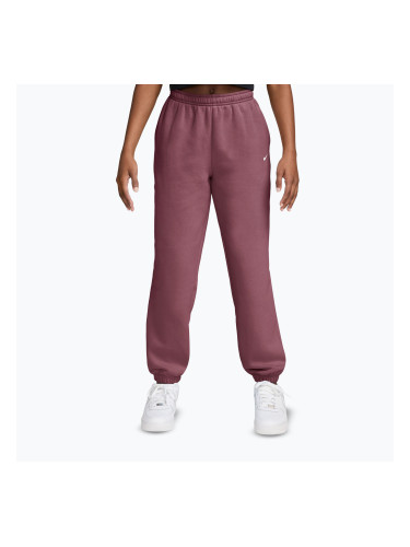 Детски панталони Nike Sportswear Studio Fleece pink smoke/white