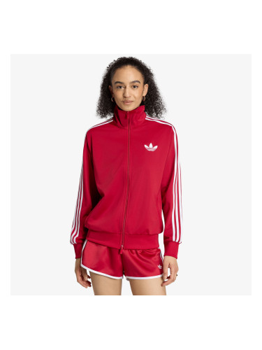 Суитшърт adidas Firebird Track Top Loose Team Victory Red/ White XL