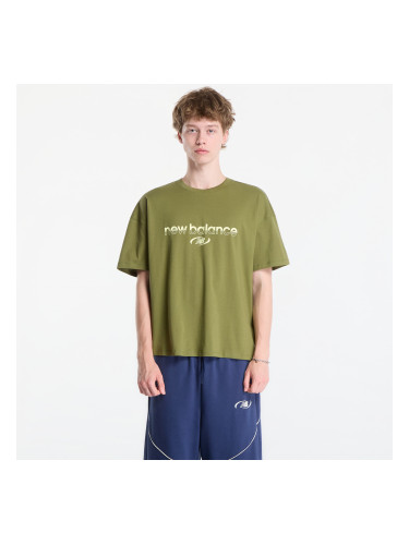 Тениска New Balance Trackside T-Shirt Sport Green M