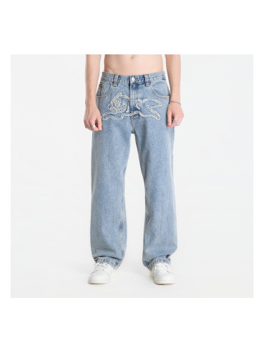 Дънки Billionaire Boys Club Icecream Applique Running Dog Double Scoop Denim Pants Light Wash Blue 30