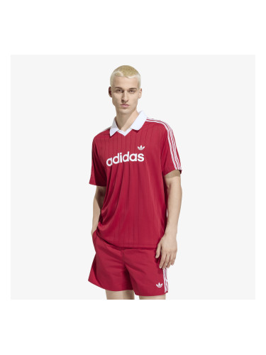 Джърси adidas Drop Needle Jersey Team Victory Red/ White S
