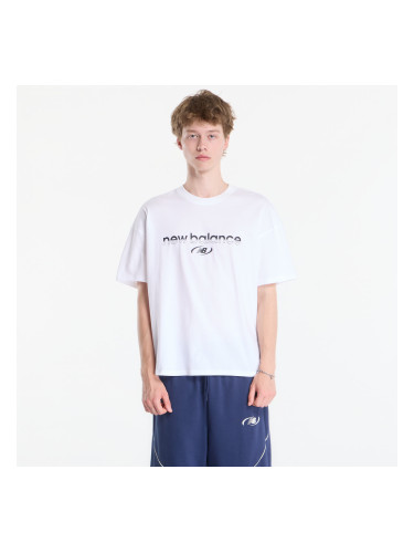 Тениска New Balance Trackside T-Shirt White XXL