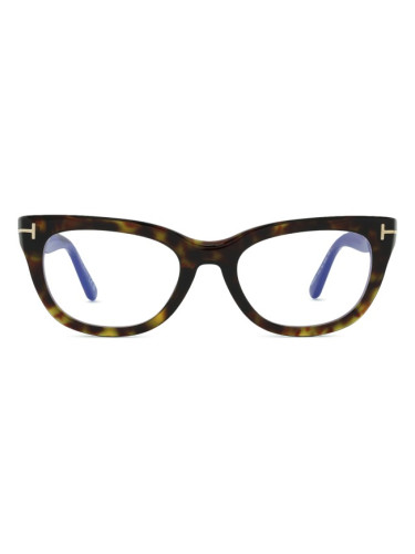 Tom Ford FT6066-B 052 53 - диоптрични очила, cat eye, дамски, кафяви