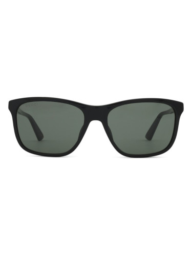 Gucci GG1819S 001 57 - правоъгълна слънчеви очила, unisex, черни
