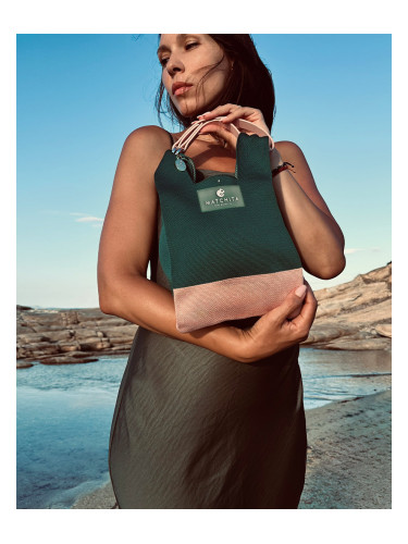 Чанта PREMIUM GREEN & SOFT PINK