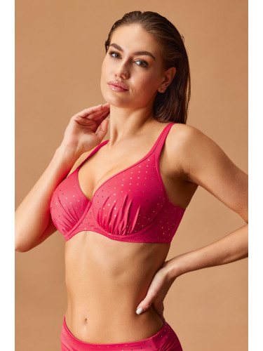Горнище на бански костюм Maia Glitter Red II
