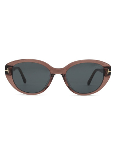 Tom Ford FT1246-K 45A 54 - cat eye слънчеви очила, дамски, кафяви
