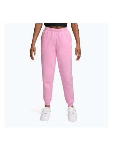Детски панталони Nike Sportswear Studio pink rise/white