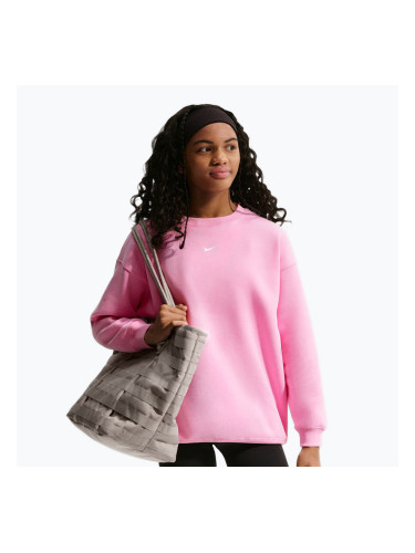 Детски суитшърт Nike Sportswear Studio pink rise/white