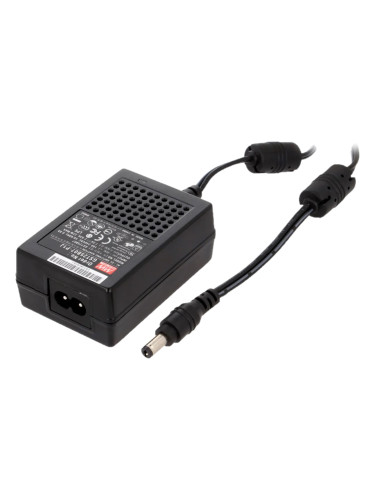 Захранващ адаптер, 12VDC, 2.08A, 25W, 85~264VAC, накрайник 5.5x2.1mm, импулсен, GST25B12-P1J