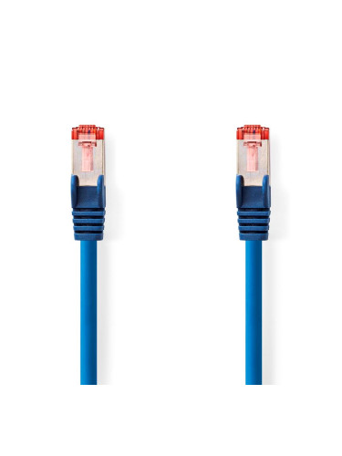 LAN кабел, S/FTP, cat. 6, Cu, син, 0.25m, 28AWG, CCGL85221BU025, Nedis