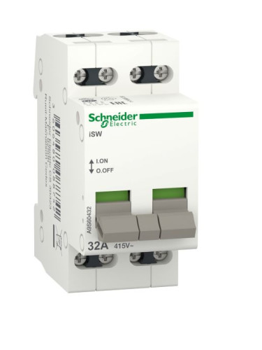 Товаров прекъсвач (шалтер), A9S60432, 4P, 32A, 415VAC, Schneider Electric