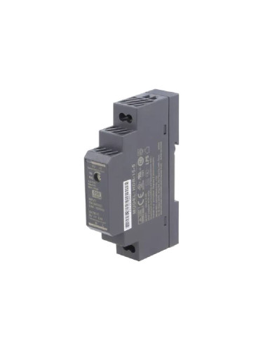Захранване, за DIN шина, 2.4A, 5VDC, 12W, IP20, HDR-15-5