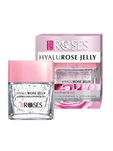 ДНЕВЕН ХИАЛУРОНОВ ГЕЛ ЗА ЛИЦЕ ROSES HYALUROSE JELLY 50 мл NATURE OF AGIVA