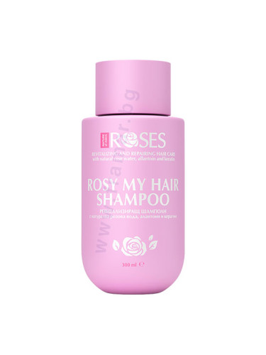 РЕВИТАЛИЗИРАЩ И ВЪЗСТАНОВЯВАЩ ШАМПОАН ROSES MIRACLE ROSY MY HAIR 300 мл NATURE OF AGIVA