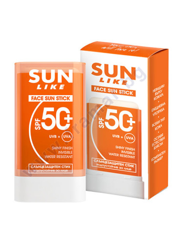 СЪН ЛАЙК ВОДОУСТОЙЧИВ СЛЪНЦЕЗАЩИТЕН СТИК ЗА ЛИЦЕ SPF50+ 20 г